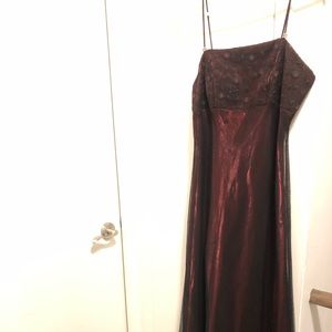 Fairweather Wine color long Evening dress